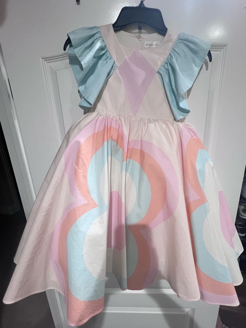 Dollcake Pastel Pink, Mint & Peach Floral Circle Party Dress